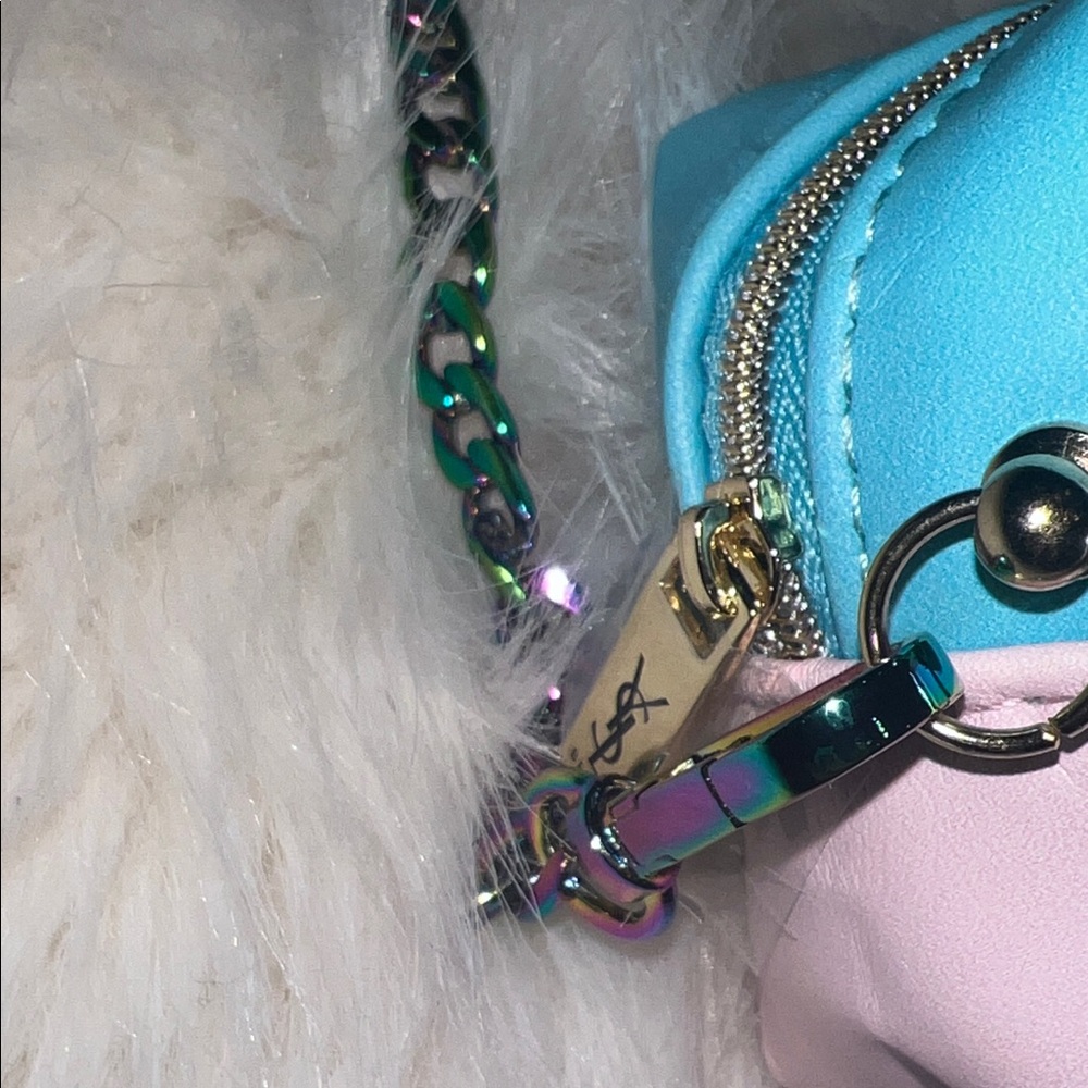 Yves Saint Laurent Converted Mini Blue and Pink Ombré Crossbody Bag - Picture 4 of 7